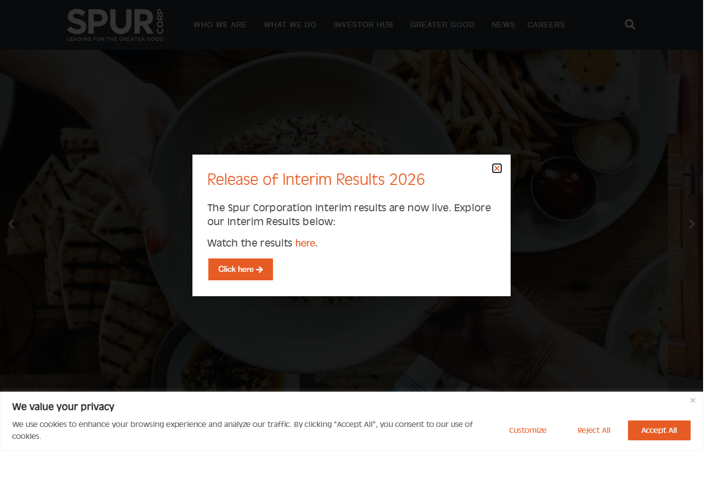 Spur Group website screenshot